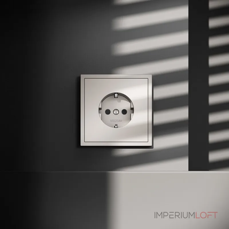 Розетка с заземлением и со шторкой без рамки Voltum S70 VLS040203 от ImperiumLoft Розетка с заземлением и со шторкой без рамки Voltum S70 VLS040203 от ImperiumLoft