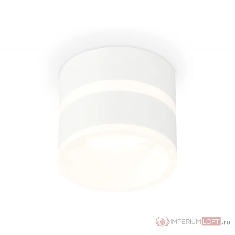 Комплект накладного светильника с акрилом XS8101019 SWH/FR белый песок/белый матовый GX53 (C8101, N8444) от NovaLamp