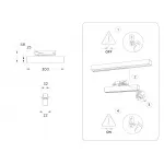 Светильник светодиодный трековый GL6761 WH белый LED 12W 3000K 300*22*48 от NovaLamp