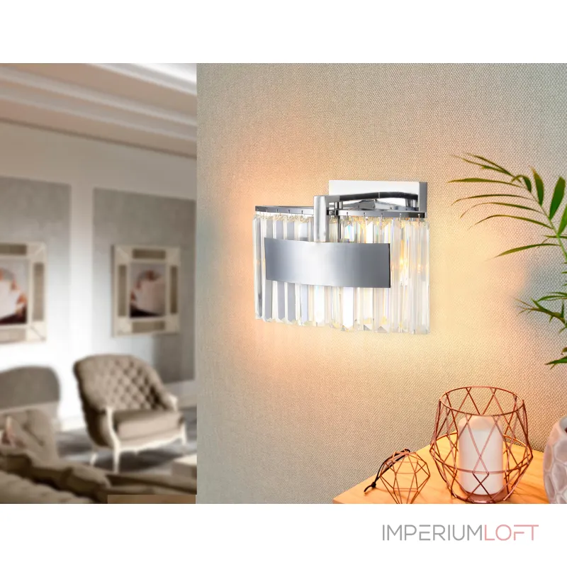 Настенный светильник TR5094 CH/CL хром/прозрачный E14 max 40W 348*200*234 от NovaLamp Настенный светильник TR5094 CH/CL хром/прозрачный E14 max 40W 348*200*234 от NovaLamp