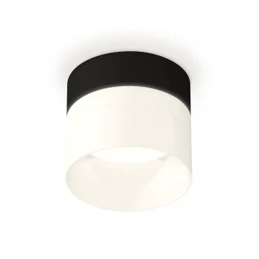 Комплект накладного светильника с акрилом XS8102016 SBK/FR черный песок/белый матовый GX53 (C8102, N8402) от NovaLamp