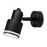 Накладной поворотный спот с выключателем TA1282 BK черный GU10 max 12W 100*55*132 от NovaLamp
