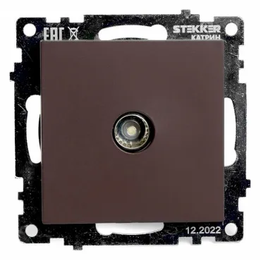 ТВ-розетка без рамки Stekker Катрин 49024 ТВ-розетка без рамки Stekker Катрин 49024