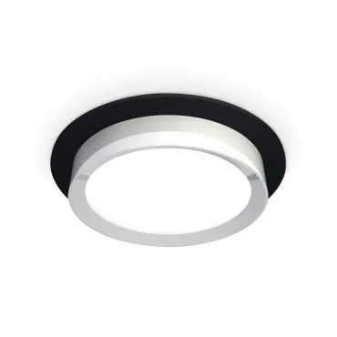 Комплект встраиваемого светильника XC8051003 SBK/PSL черный песок/серебро полированное GX53 (C8051, N8118) от NovaLamp