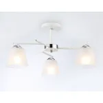 Светильник подвесной TR303202/3 WH/CH/FR белый/хром/белый матовый E27*3 max 60W D550*260 от NovaLamp