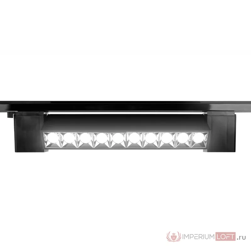 Трековый однофазный светодиодный светильник GL6689 BK черный LED 12W 4200K 24° от NovaLamp