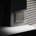 Выключатель одноклавишный с подсветкой без рамки Voltum S70 VLS010204 от ImperiumLoft