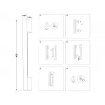 Светильник светодиодный настенный FW4411 SWH белый песок LED 4200K 6W 450*40*35 от NovaLamp