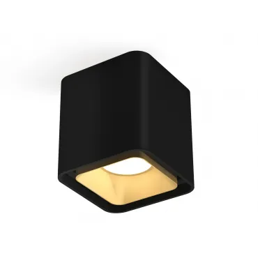 Комплект накладного светильника XS7841004 SBK/SGD черный песок/золото песок MR16 GU5.3 (C7841, N7704)
