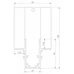 Соединитель угловой внутренний для треков встраиваемых Elektrostandard Slim Magnetic a067499