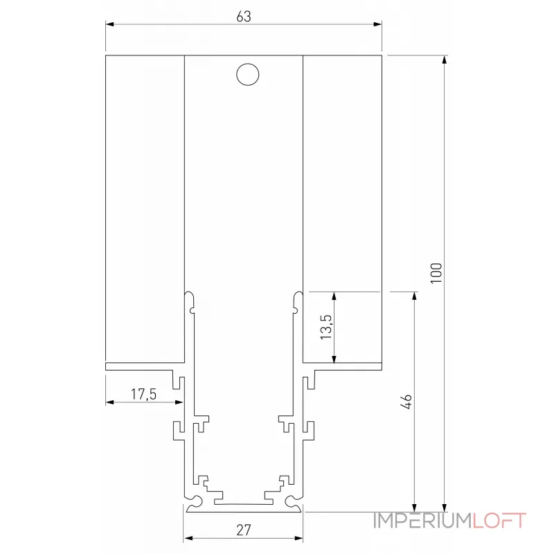 Соединитель угловой внутренний для треков встраиваемых Elektrostandard Slim Magnetic a067499