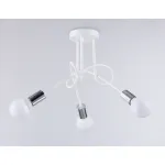Потолочный светильник в стиле лофт TR80414/3 WH/CH белый/хром E27/3 max 60W D670*370 от NovaLamp