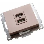 Розетка USB без рамки Stekker Катрин 39602