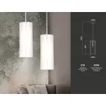 Подвесной светильник TR3672 CH/CL/FR хром/прозрачный/белый матовый E14 max 40W D110*1000 от NovaLamp