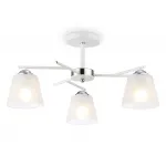 Светильник подвесной TR303202/3 WH/CH/FR белый/хром/белый матовый E27*3 max 60W D550*260 от NovaLamp