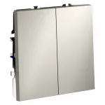 Выключатель проходной двухклавишный без рамки Voltum S70 VLS020303 от ImperiumLoft