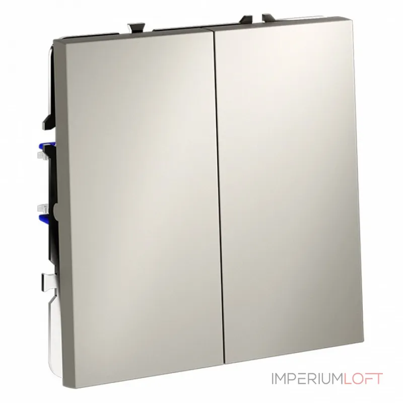 Выключатель проходной двухклавишный без рамки Voltum S70 VLS020303 от ImperiumLoft Выключатель проходной двухклавишный без рамки Voltum S70 VLS020303 от ImperiumLoft