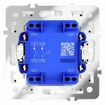 Выключатель двухклавишный без рамки Voltum S70 VLS020103 от ImperiumLoft