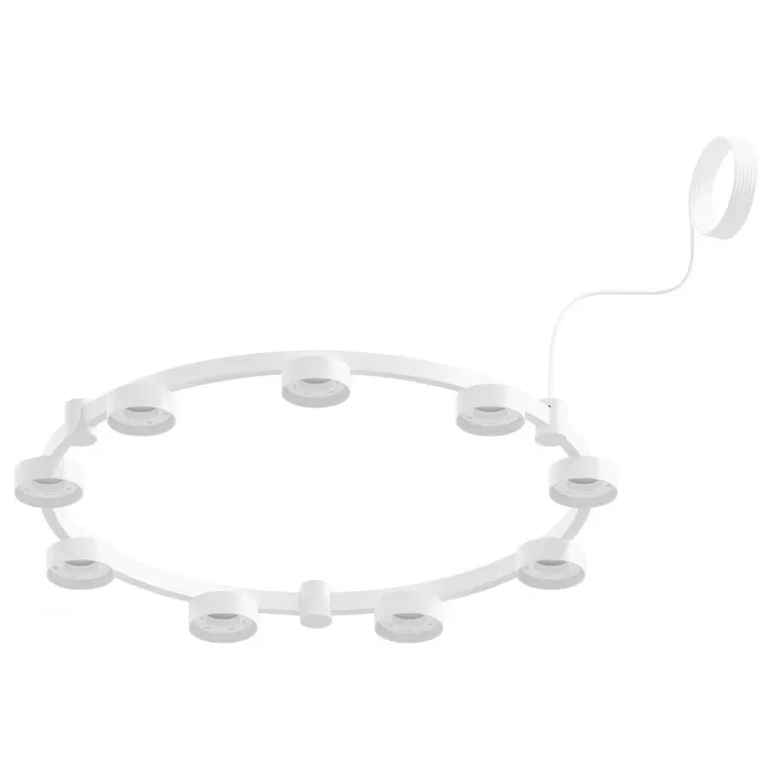 Корпус светильника Techno Ring подвесной для насадок Ø85мм C9241/9 SWH белый песок D740*70.5mm GX53/9 от NovaLamp