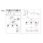 Светильник потолочный TR303233/3 WH/CH/CL/FR белый/хром/прозрачный/белый матовый E27*3 max 60W 550*120*250 от NovaLamp
