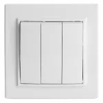 Выключатель трехклавишный Stekker Эрна 39922 от ImperiumLoft