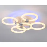 Светильник светодиодный потолочный FA3841/4+1 WH белый 70W 3000K-6400K+RGB D538*115 (ПДУ РАДИО 2.4G) от NovaLamp
