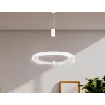 Светильник подвесной светодиодный FL5844/1+3 WH белый 40W 3000K/4200K/6400K D600*1200 (без ПДУ) от NovaLamp
