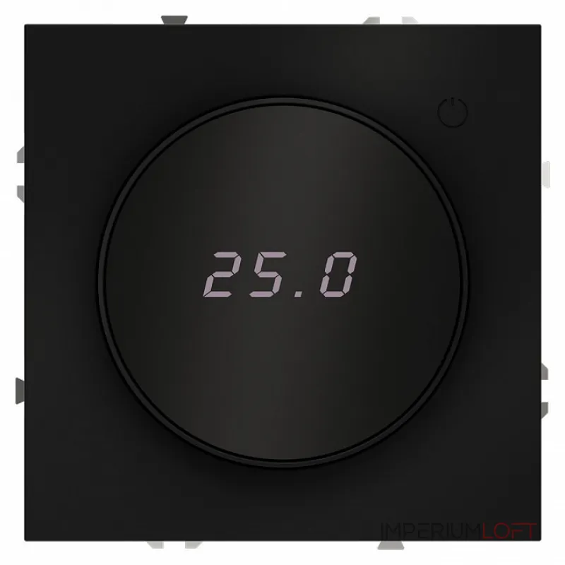 Терморегулятор электронный S70 с индикацией и датчиком для теплого пола (черный матовый) Voltum VLS070108 Терморегулятор электронный S70 с индикацией и датчиком для теплого пола (черный матовый) Voltum VLS070108