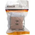 Розетка USB без рамки Stekker Катрин 39602