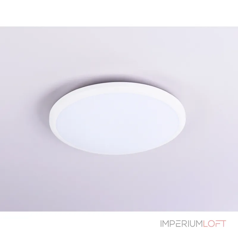 Потолочный светодиодный светильник FZ1230 WH белый IP44 22W 6400К D260*55 (Без ПДУ) от NovaLamp