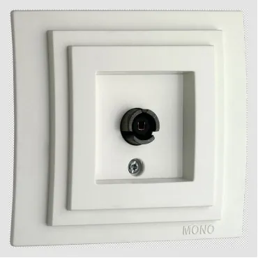 ТВ-розетка проходная Mono Electric Larissa 103-191905-137