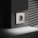 Розетка с заземлением и со шторкой без рамки Voltum S70 VLS040203 от ImperiumLoft