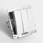 Выключатель трехклавишный без рамки Stekker Катрин 49173 от ImperiumLoft