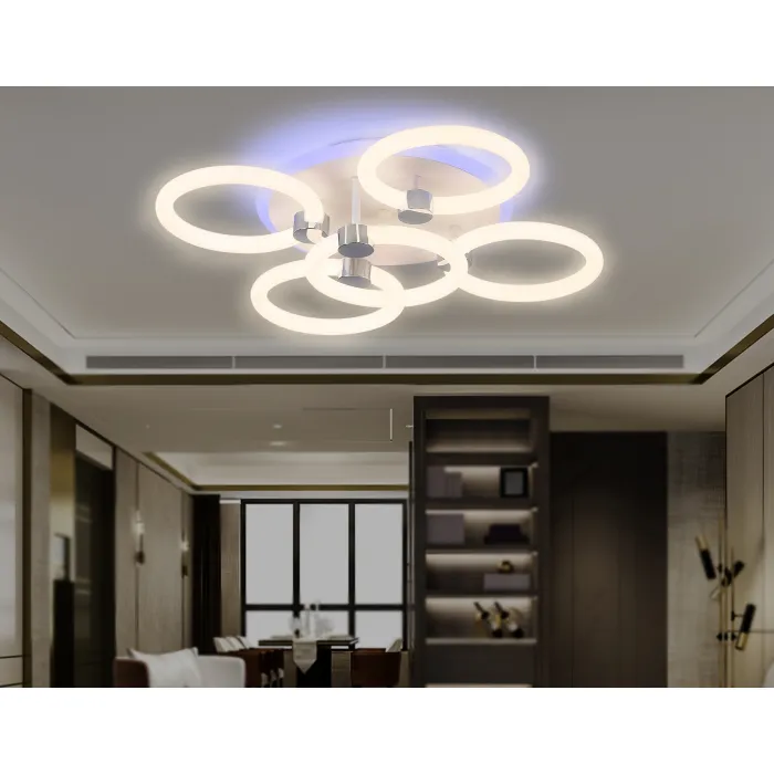 Светильник светодиодный потолочный FA3841/4+1 WH белый 70W 3000K-6400K+RGB D538*115 (ПДУ РАДИО 2.4G) от NovaLamp