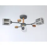 Светильник подвесной TR303323/5 WH/GD/CL/FR белый/золото/прозрачный/белый матовый E27*5 max 60W D620*200 от NovaLamp