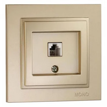 Розетка телефонная RJ-11 Mono Electric Despina 102-222205-124 Розетка телефонная RJ-11 Mono Electric Despina 102-222205-124