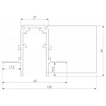 Соединитель угловой L-образный для треков встраиваемых Elektrostandard Slim Magnetic a067509