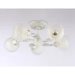 Потолочная люстра TR3062/5 WH/SL/FR белый/серебро/белый матовый E27/5 max 40W D615*245 от NovaLamp