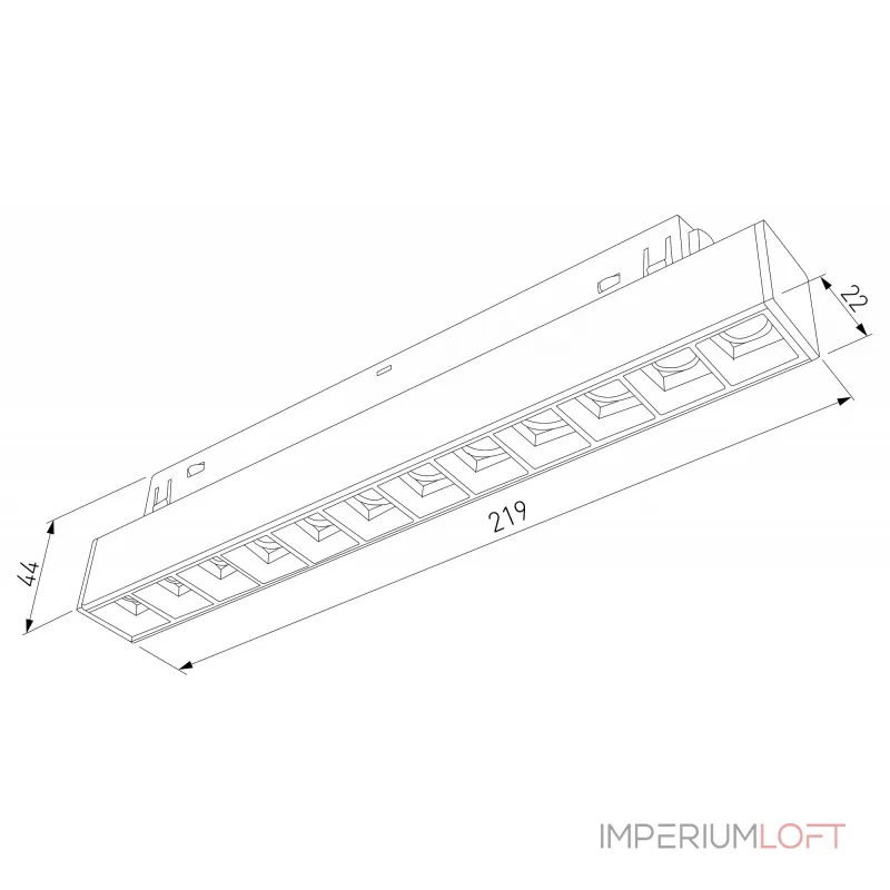 Встраиваемый светильник Elektrostandard Slim Magnetic a067376