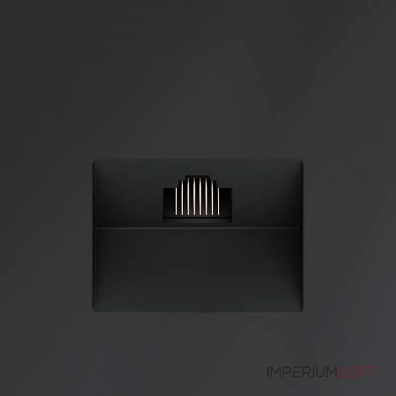 Розетка компьютерная встраиваемая S70 RJ45 кат.6 (графит) Voltum VLS060107