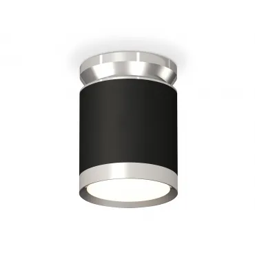 Комплект накладного светильника XS8142025 SBK/PSL черный песок/серебро полированное GX53 (N8904, C8142, N8118) от NovaLamp