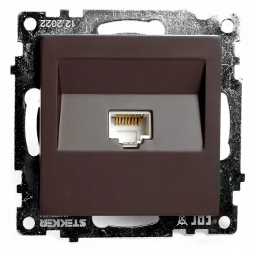 Розетка Ethernet RJ-45 без рамки Stekker Катрин 49023