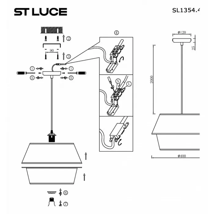 Подвесной светильник ST-Luce Jackie SL1354.413.01 от ImperiumLoft