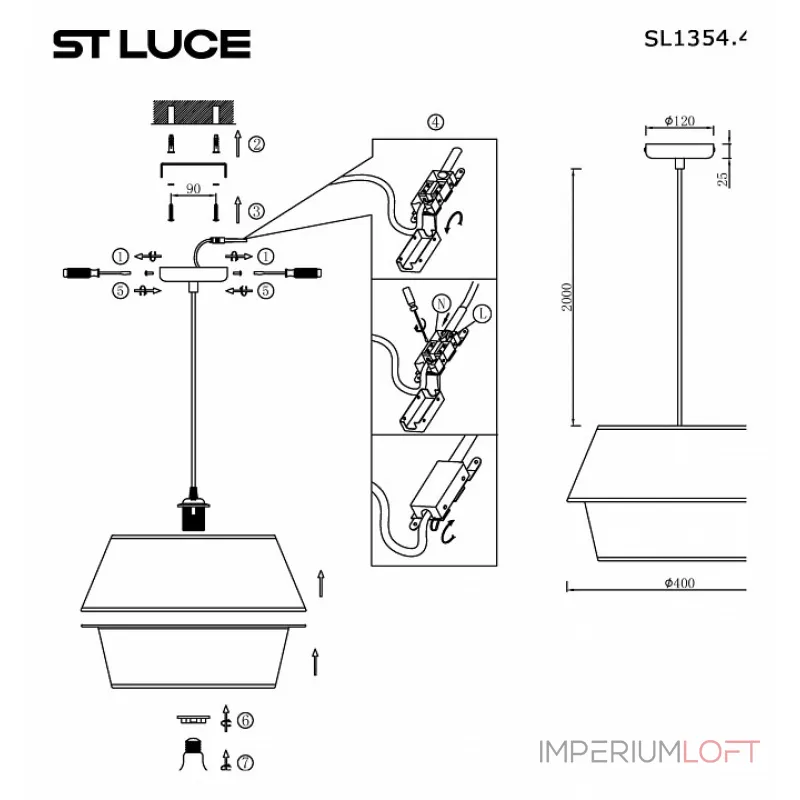 Подвесной светильник ST-Luce Jackie SL1354.413.01 Подвесной светильник ST-Luce Jackie SL1354.413.01