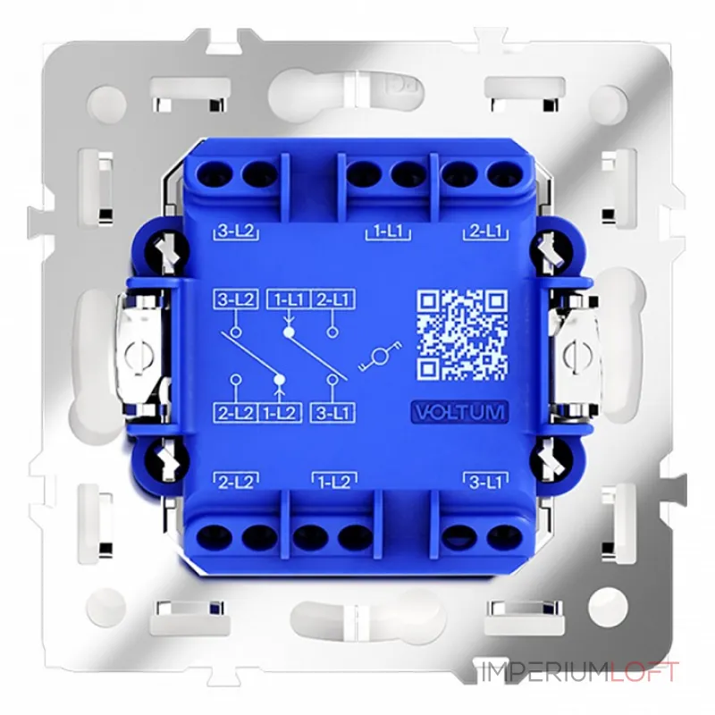 Выключатель проходной двухклавишный без рамки Voltum S70 VLS020303 от ImperiumLoft Выключатель проходной двухклавишный без рамки Voltum S70 VLS020303 от ImperiumLoft