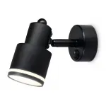 Накладной поворотный спот с выключателем TA1282 BK черный GU10 max 12W 100*55*132 от NovaLamp