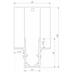 Соединитель угловой внутренний для треков встраиваемых Elektrostandard Slim Magnetic a067499
