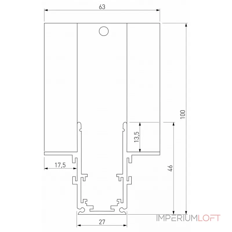 Соединитель угловой внутренний для треков встраиваемых Elektrostandard Slim Magnetic a067499