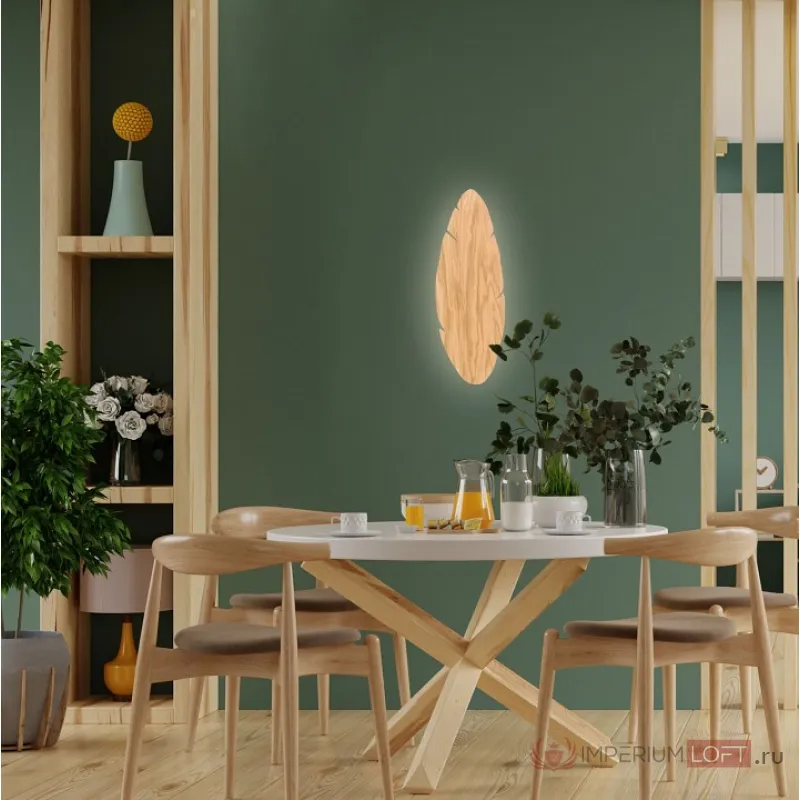 Накладной светильник TK Lighting Hoja 4678 Hoja Wood от ImperiumLoft