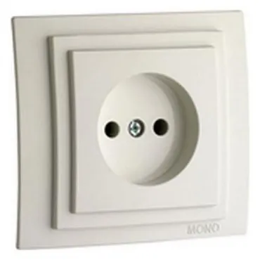 Розетка без заземления без рамки Mono Electric Despina / Larissa 500-000122-116